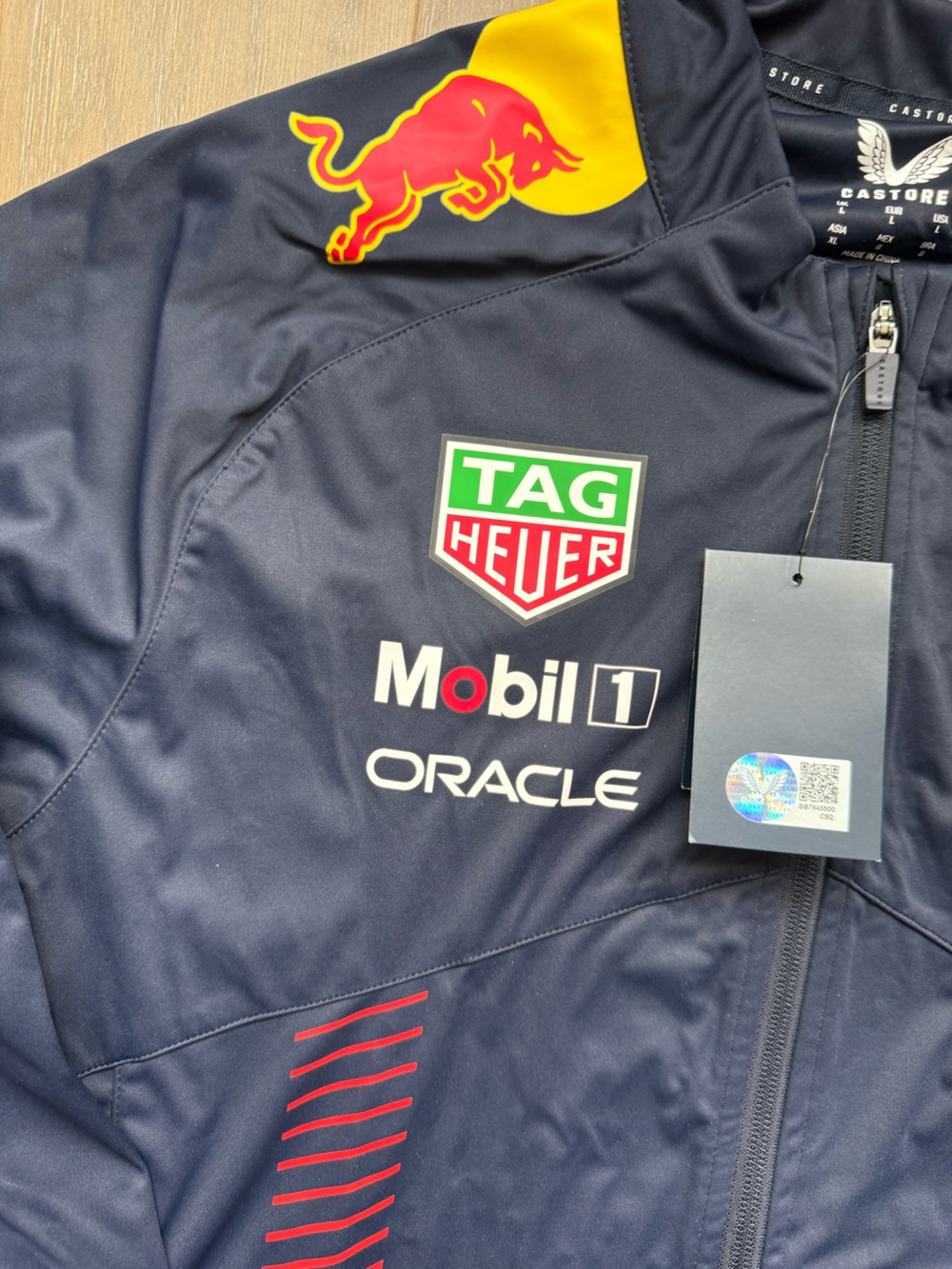 Oracle Red Bull Racing Navy Lightweight Team Jacket - Picture 3 of 12